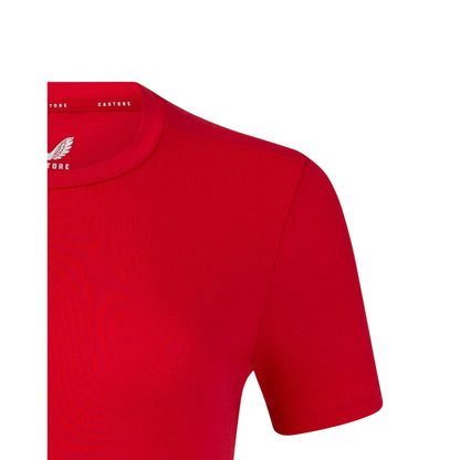 True Red - Lifestyle - Castore Womens-Ladies Logo T-Shirt