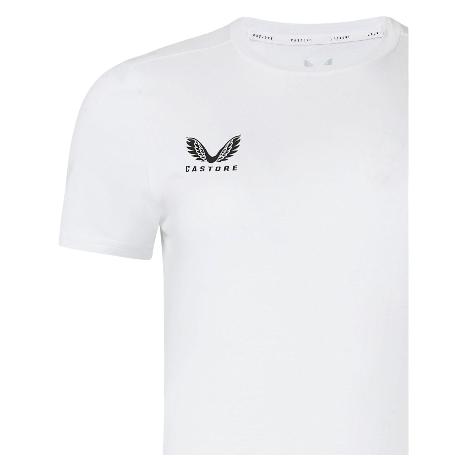 Brilliant White - Side - Castore Womens-Ladies Logo T-Shirt