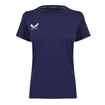 Peacoat - Front - Castore Womens-Ladies Logo T-Shirt