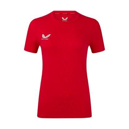 True Red - Front - Castore Womens-Ladies Logo T-Shirt
