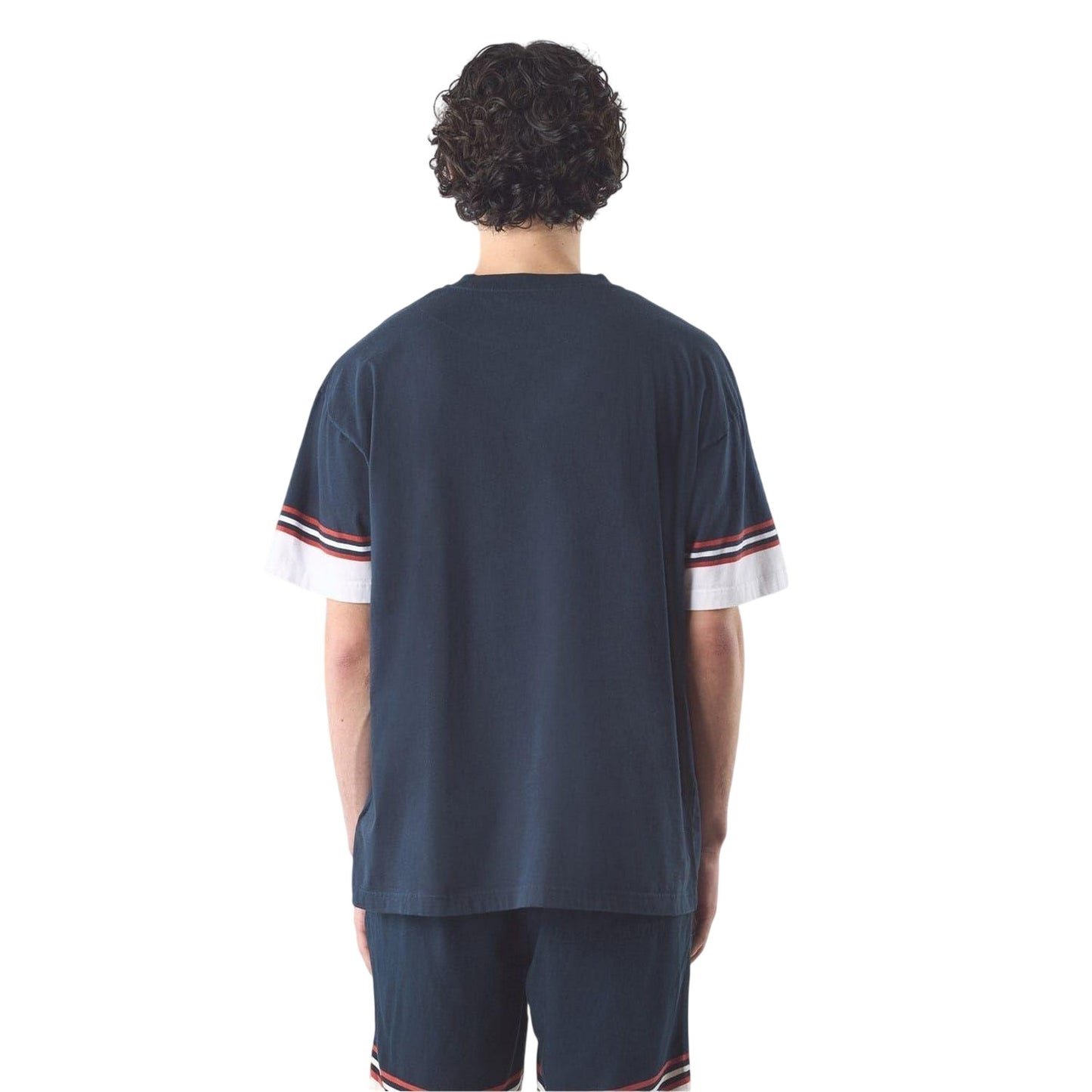 Navy - Back - Pretty Green Mens Valencia T-Shirt