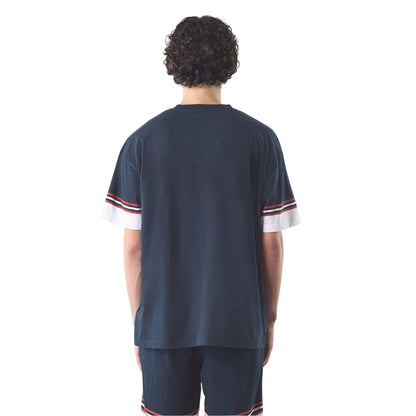 Navy - Back - Pretty Green Mens Valencia T-Shirt