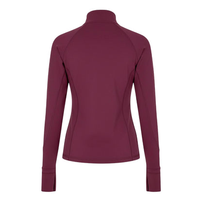 Dark Cherry - Back - USA Pro Womens-Ladies Core Fitness Track Top
