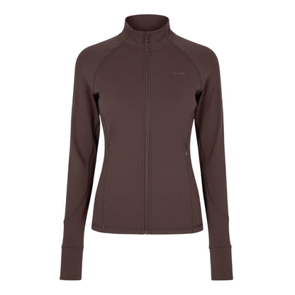 Espresso - Front - USA Pro Womens-Ladies Core Fitness Track Top