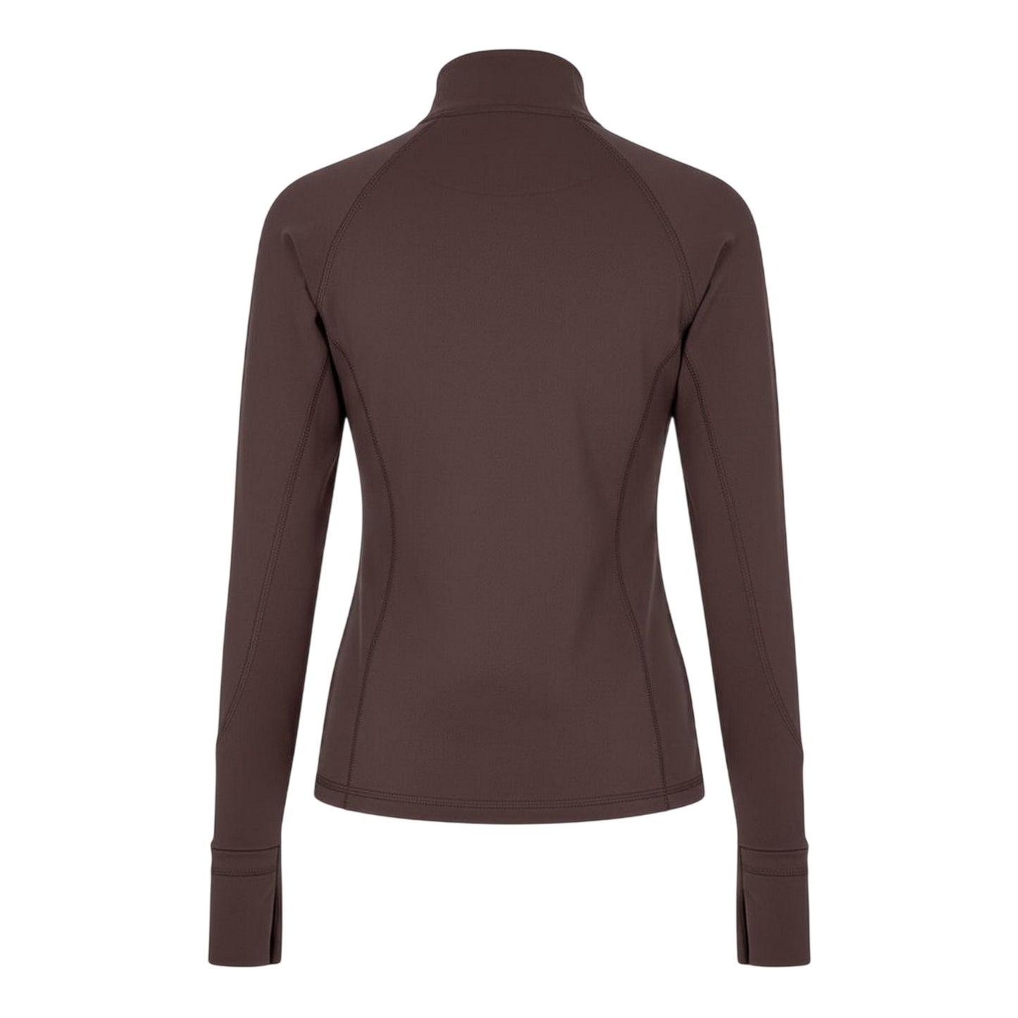 Espresso - Back - USA Pro Womens-Ladies Core Fitness Track Top