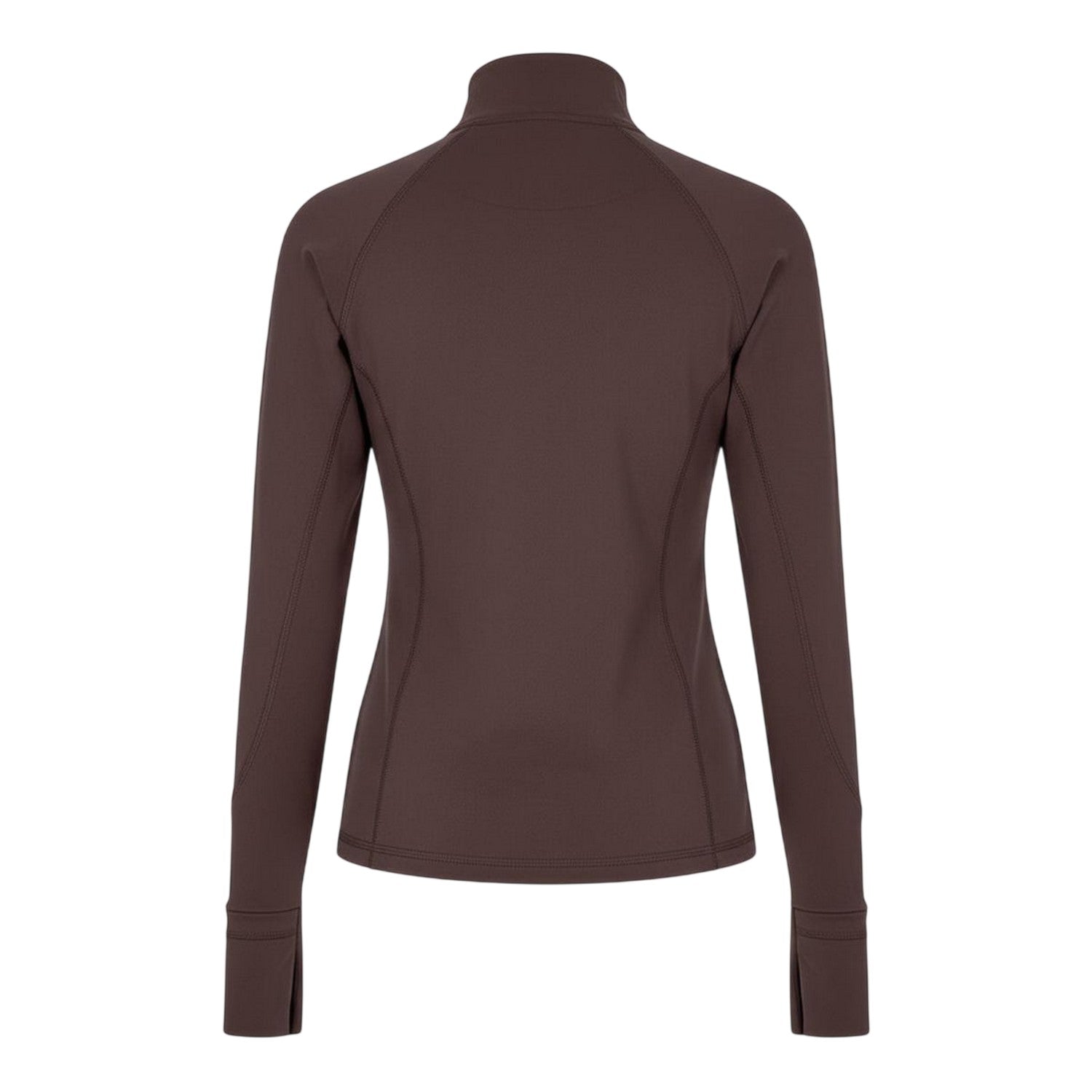 Espresso - Back - USA Pro Womens-Ladies Core Fitness Track Top
