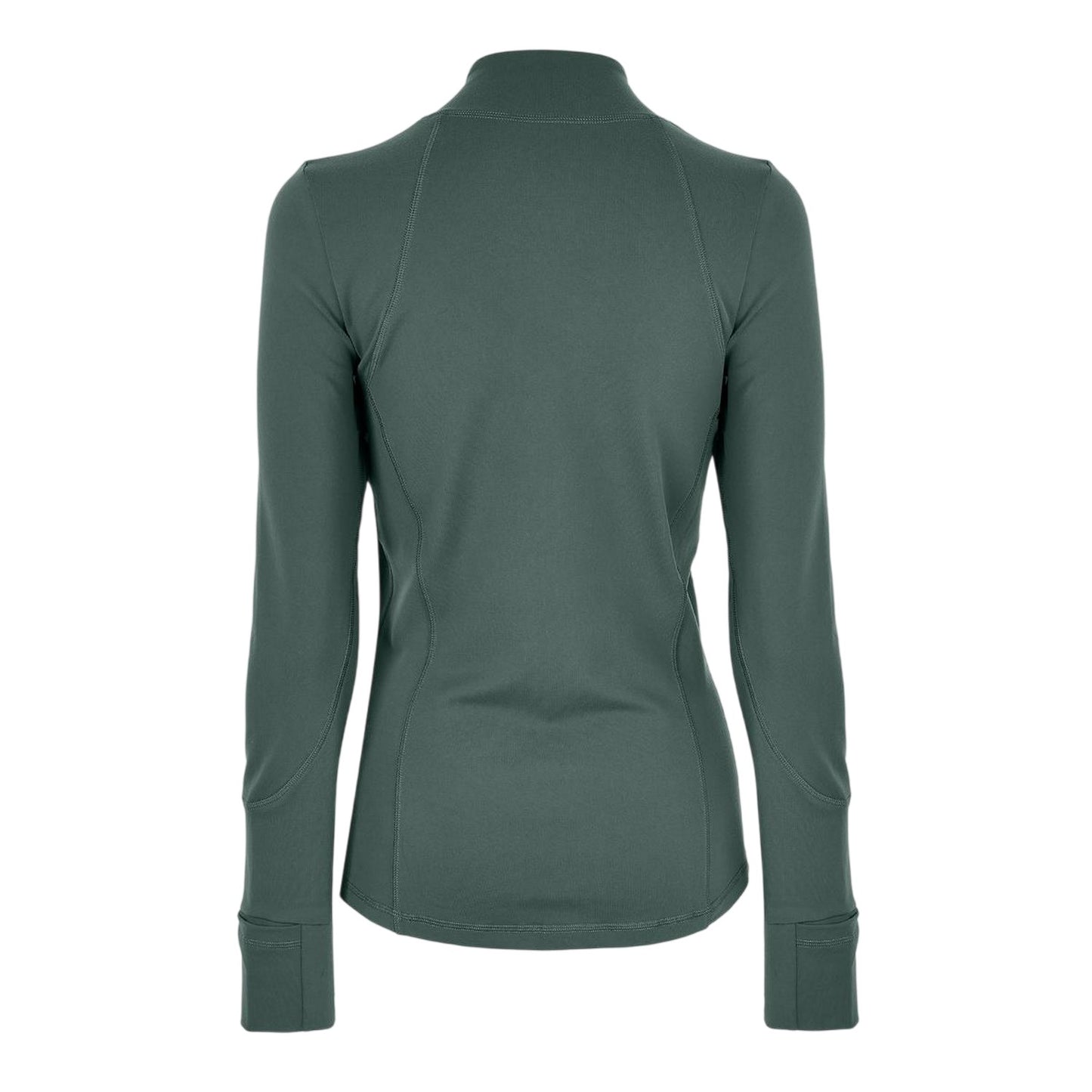 Khaki Green - Back - USA Pro Womens-Ladies Core Fitness Track Top