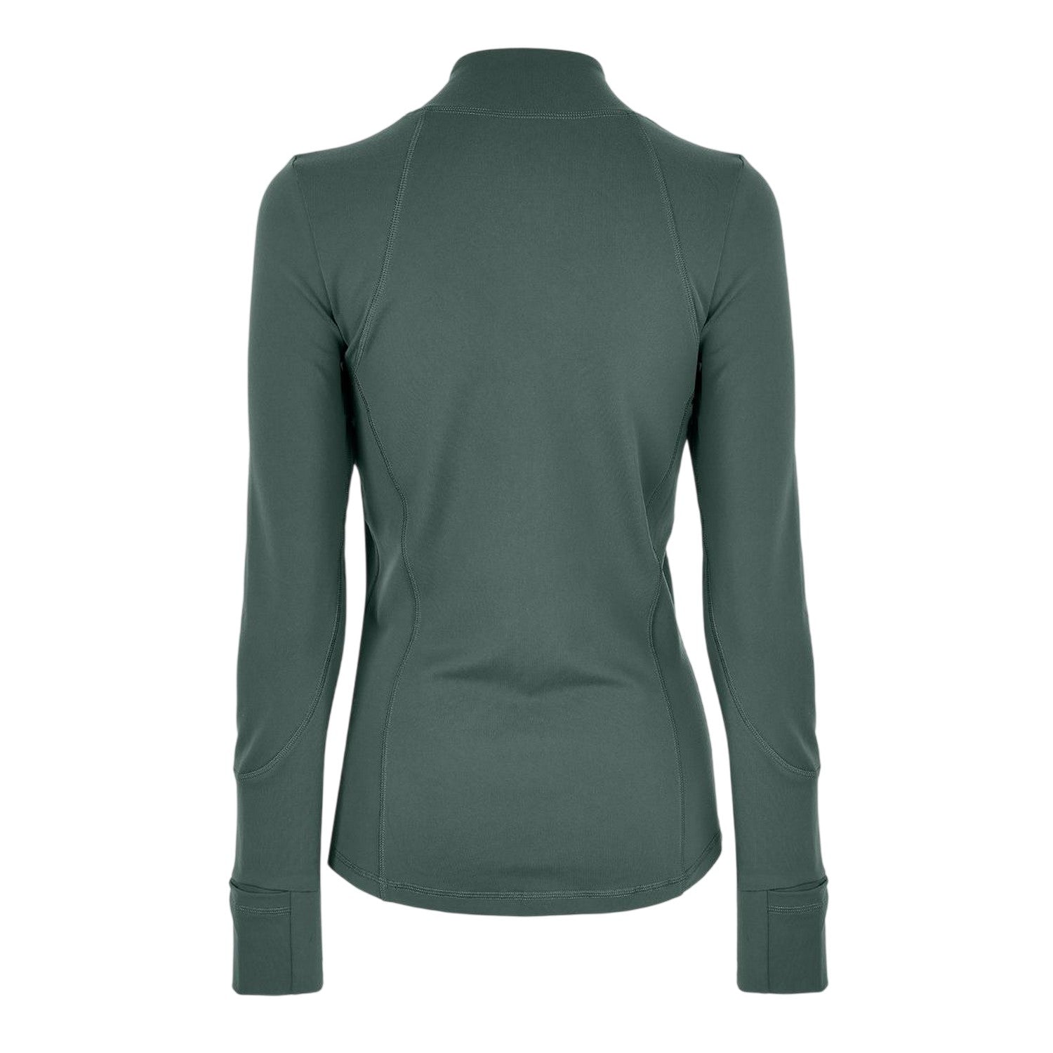 Khaki Green - Back - USA Pro Womens-Ladies Core Fitness Track Top