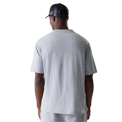 Grey Melange - Back - New York Yankees Womens-Ladies Embroidered Logo T-Shirt