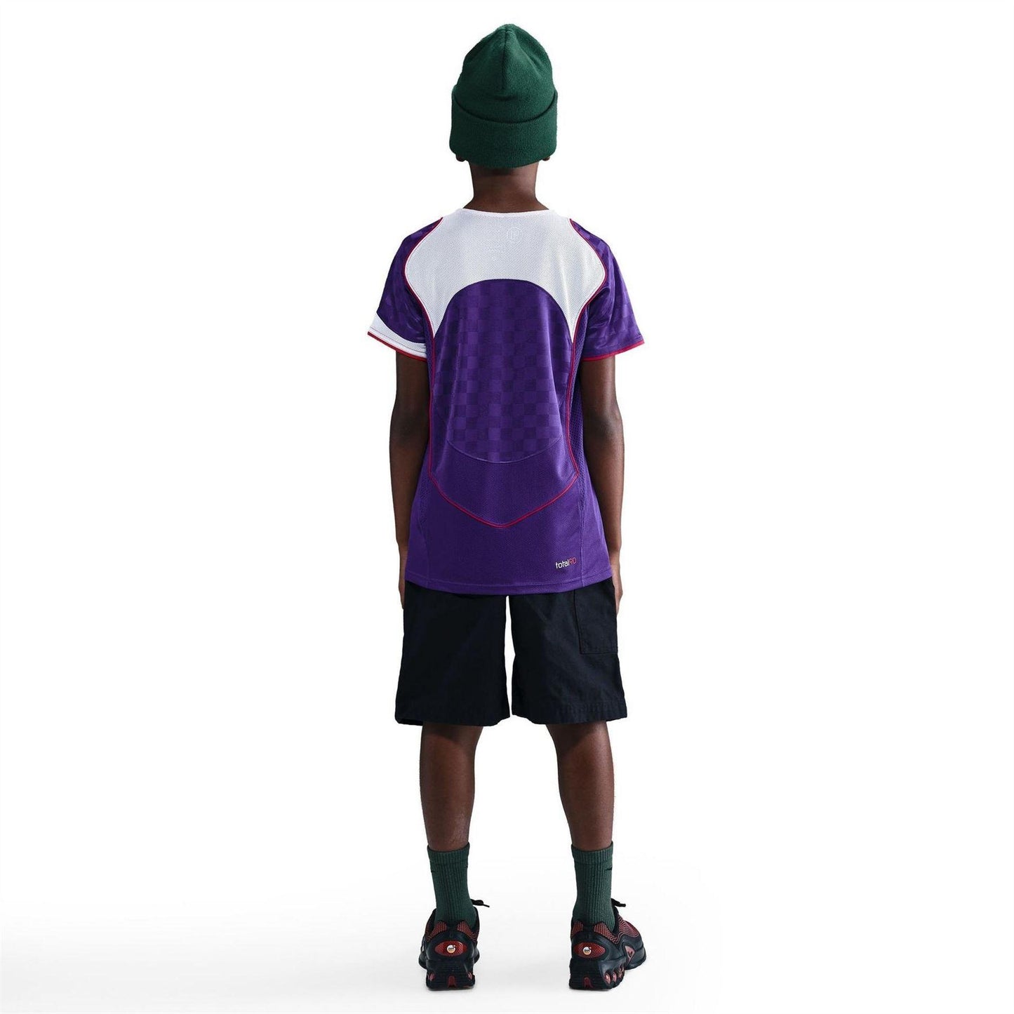 Court Purple - Lifestyle - Nike Childrens-Kids Total 90 Energy Checkered T-Shirt