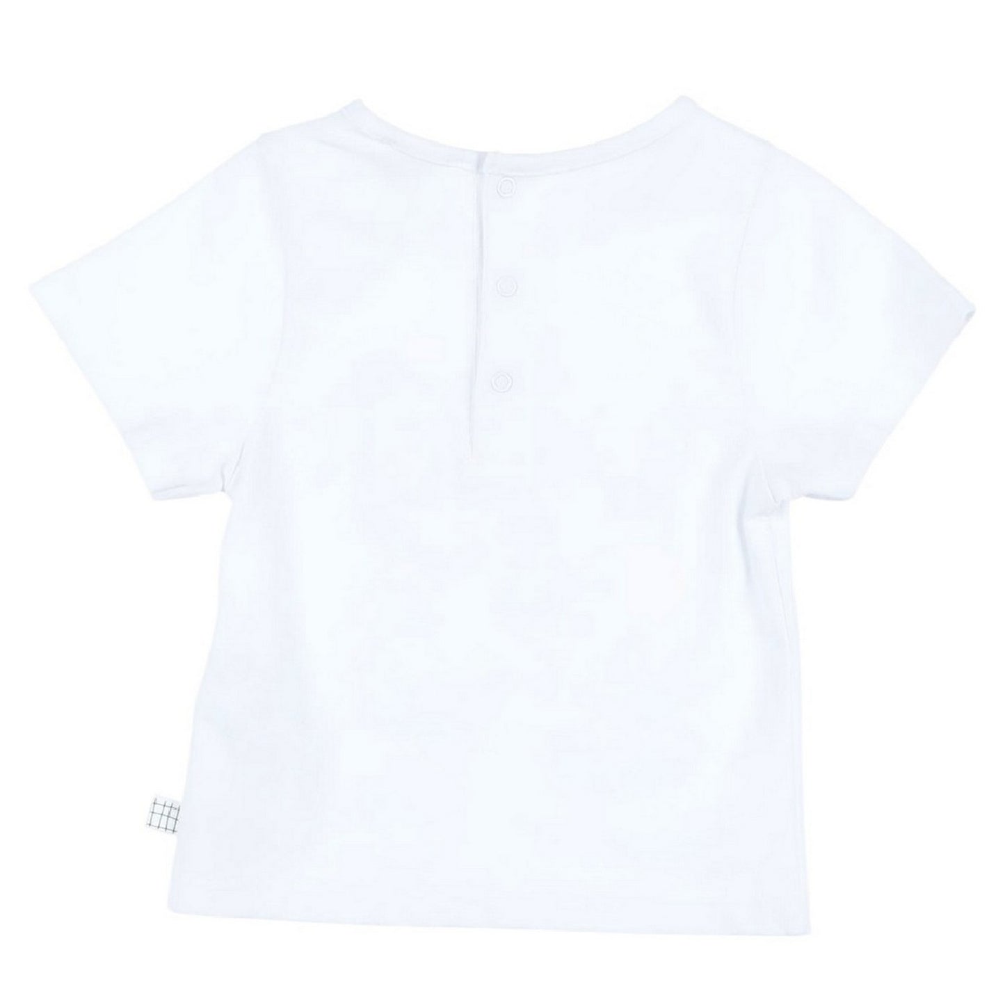 White - Back - Carrement Beau Childrens-Kids Fish T-Shirt
