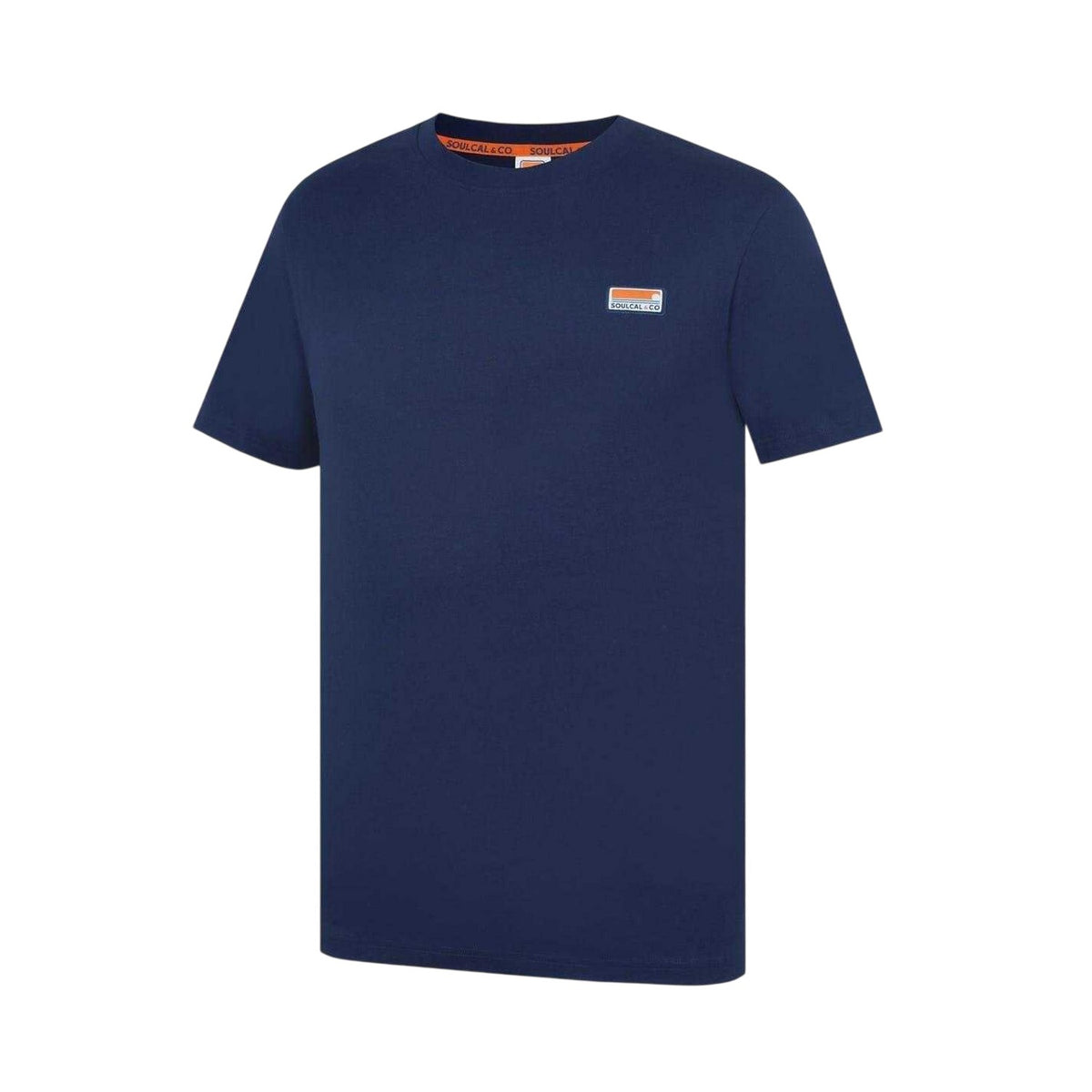 Navy - Side - SoulCal Mens Signature Regular T-Shirt