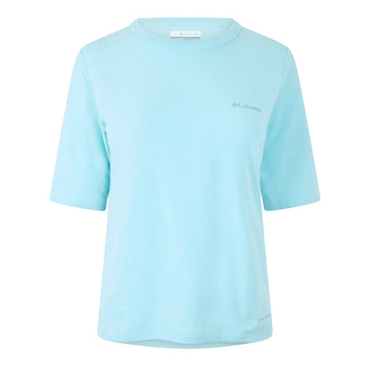 Spray - Front - Columbia Womens-Ladies Trek Logo Crew Neck T-Shirt