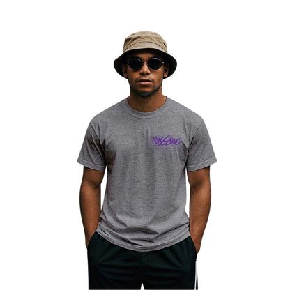 Grey Marl - Side - Signature Mens Signature Crew Neck T-Shirt