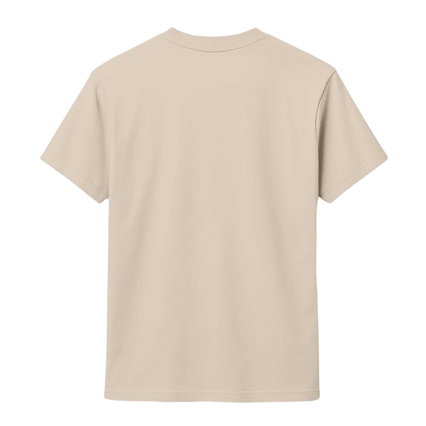 Natural - Back - Republic of California Mens Cali Crew Neck T-Shirt