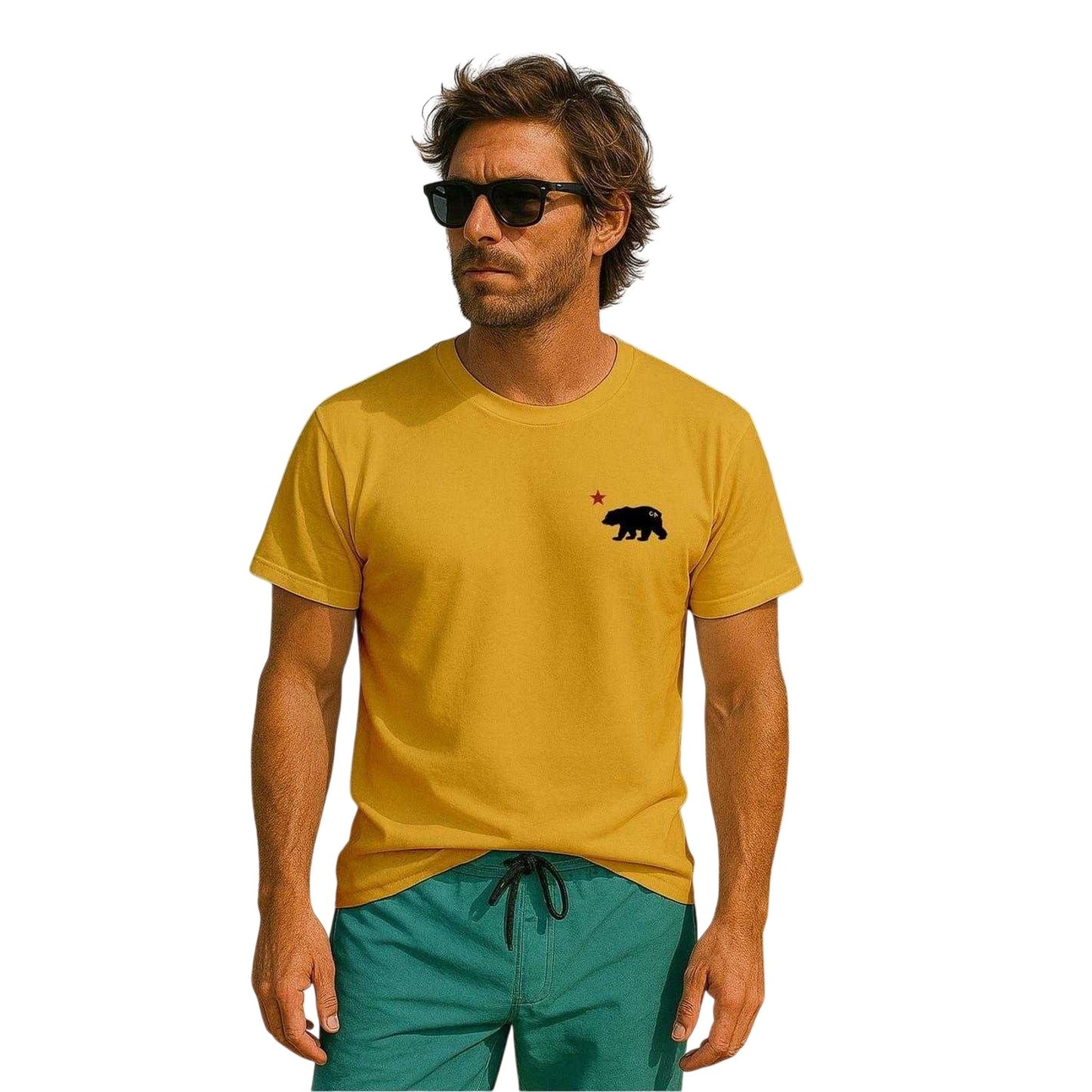 Daisy - Side - Republic of California Mens Cali Crew Neck T-Shirt