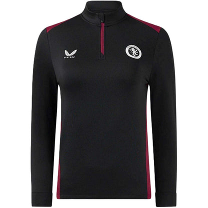 Caviar - Front - Castore Womens-Ladies Aston Villa FC Drill Top
