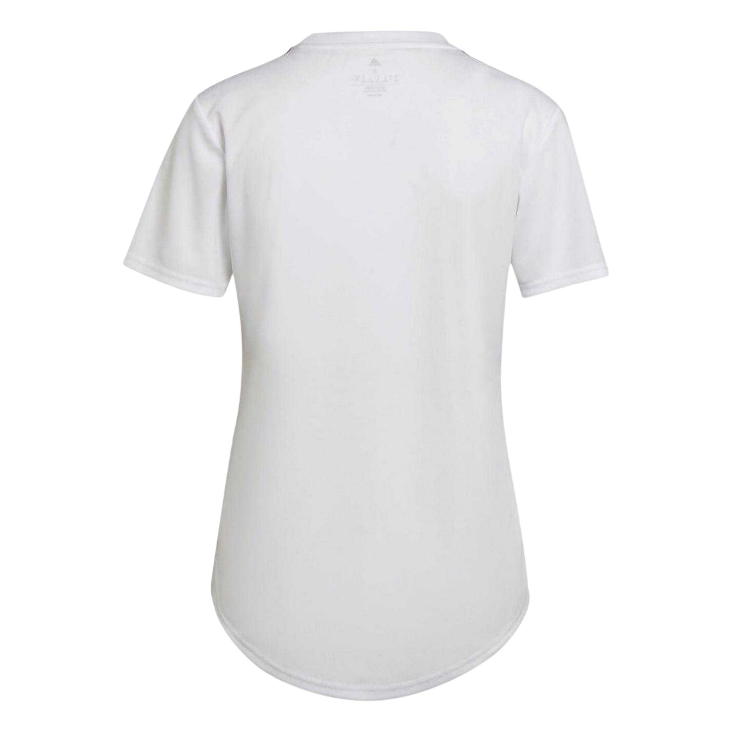 White - Back - Adidas Womens-Ladies Olympique Lyonnais T-Shirt