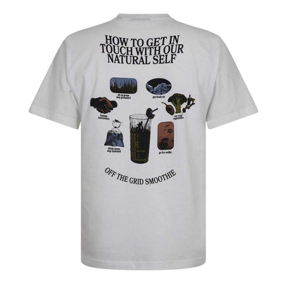 White - Back - Daily Paper Mens Smoothie Back Print T-Shirt