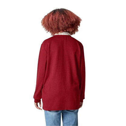 Red Dahlia - Back - Canterbury Unisex Adult Long-Sleeved Rugby Shirt
