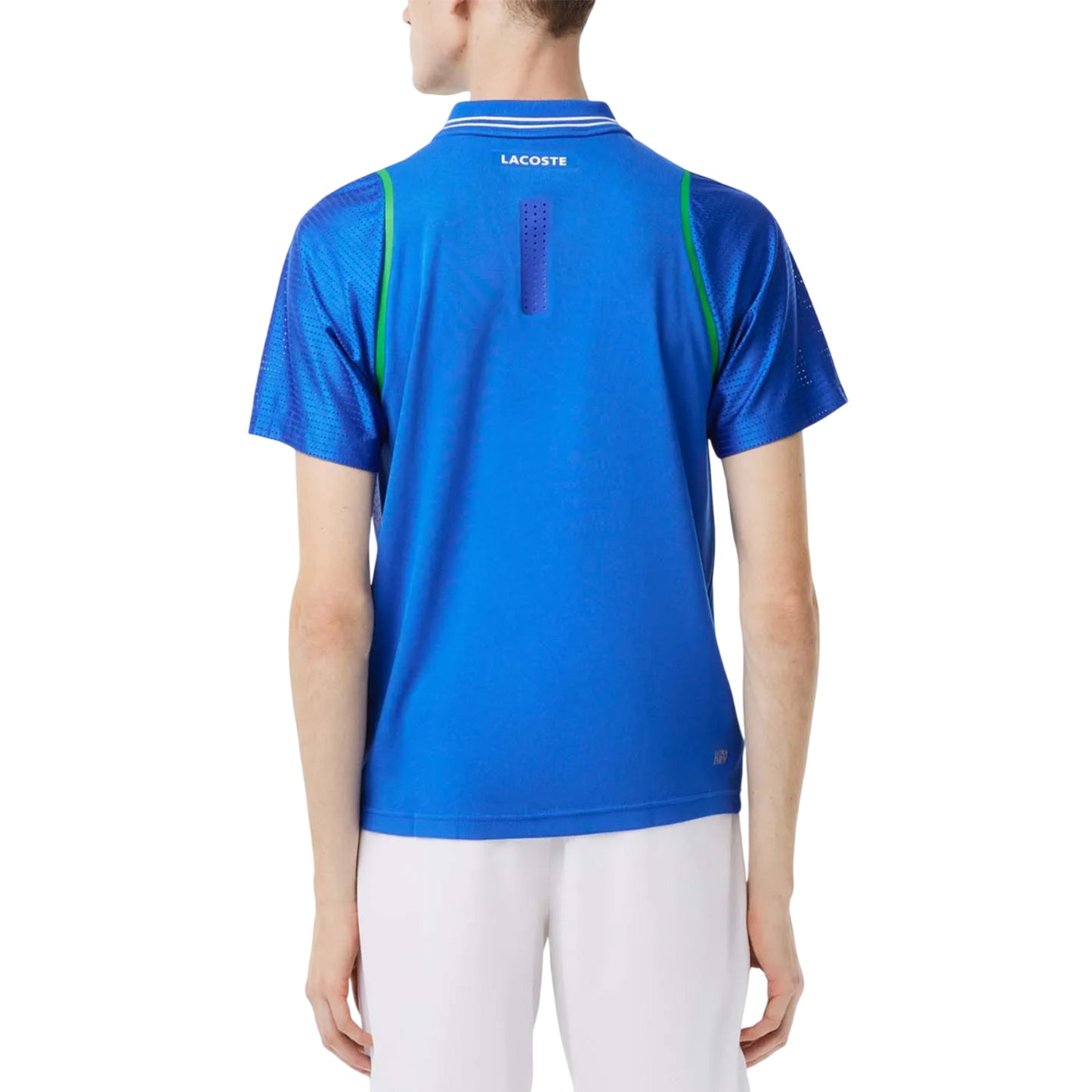 Blue - Back - Lacoste Mens Daniil Medvedev Tennis Polo Shirt