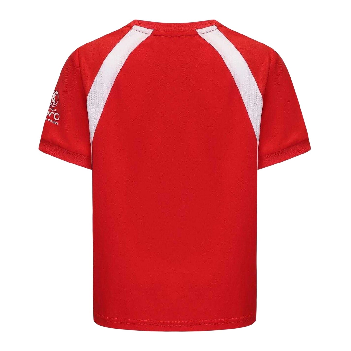 Team Red - Back - UEFA Childrens-Kids Euros 2025 Denmark Football Jersey