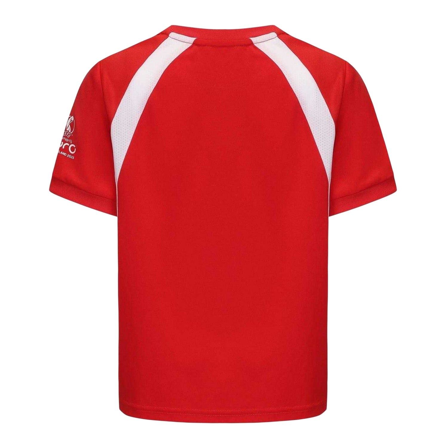 Team Red - Back - UEFA Childrens-Kids Euros 2025 Denmark Football Jersey