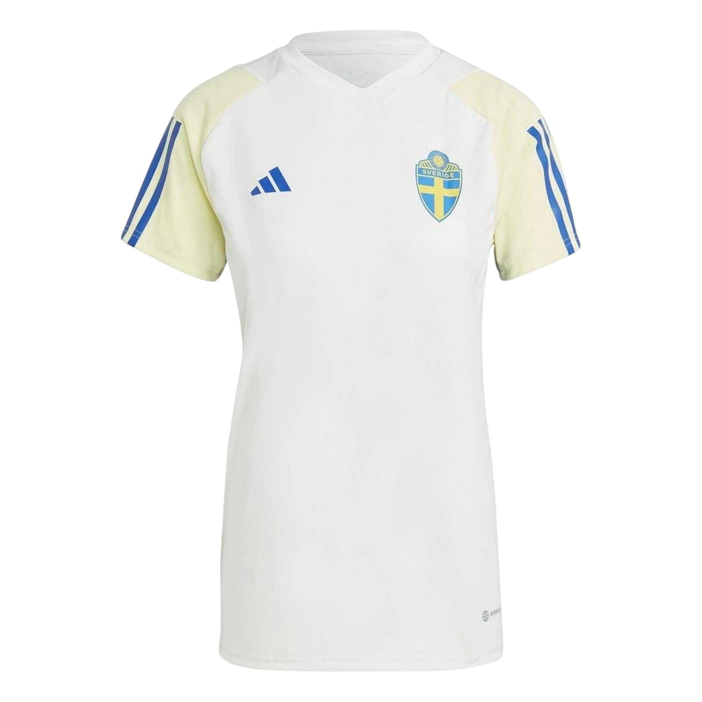 Off White - Front - Adidas Womens-Ladies Sweden FA Jersey