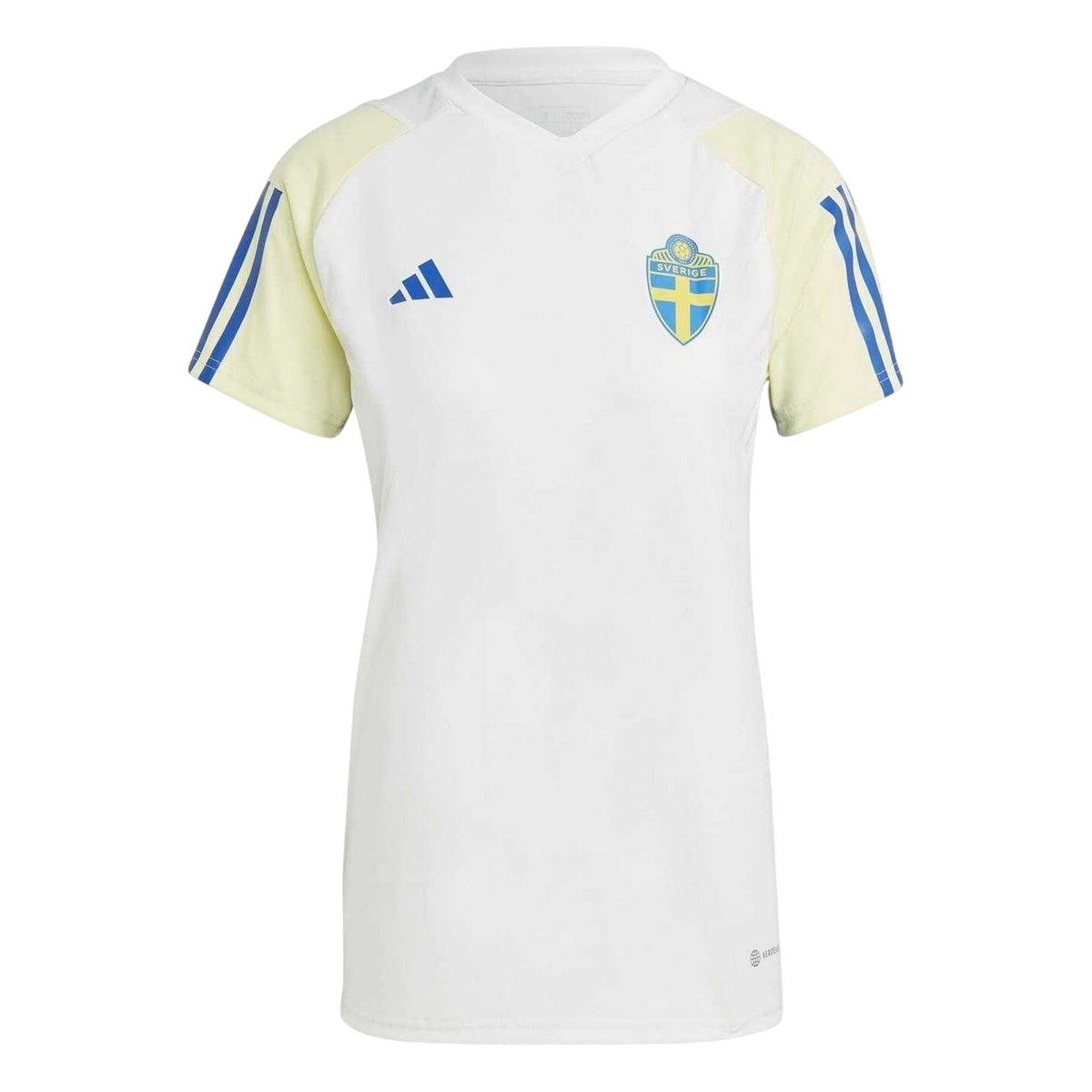 Off White - Front - Adidas Womens-Ladies Sweden FA Jersey