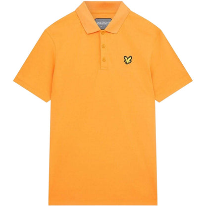 Orange - Front - Lyle & Scott Mens Tech Logo Athletic Polo Shirt