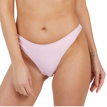 Pink - Front - Brave Soul Womens-Ladies Mid Rise Bikini Bottoms