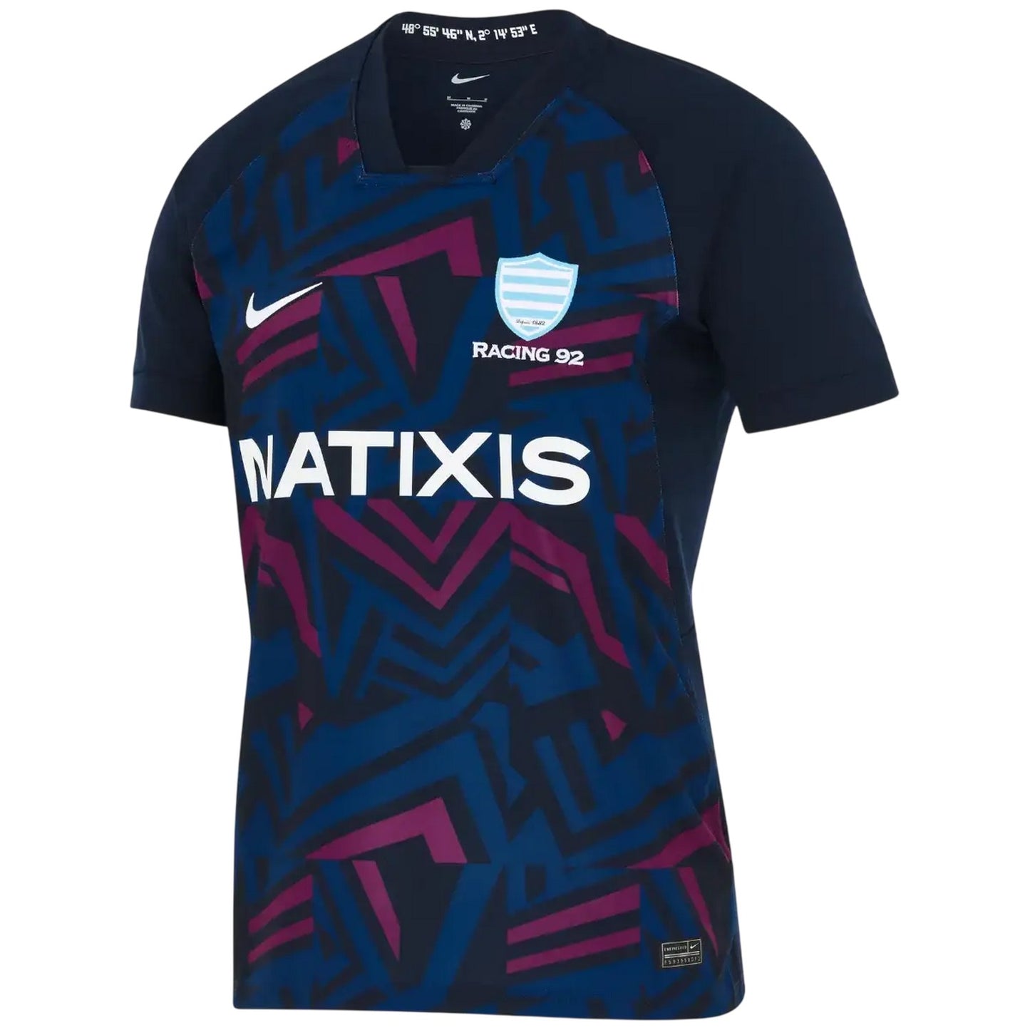 Blue-Purple - Lifestyle - Nike Mens Stadium Racing 92 Rugby Away Jersey