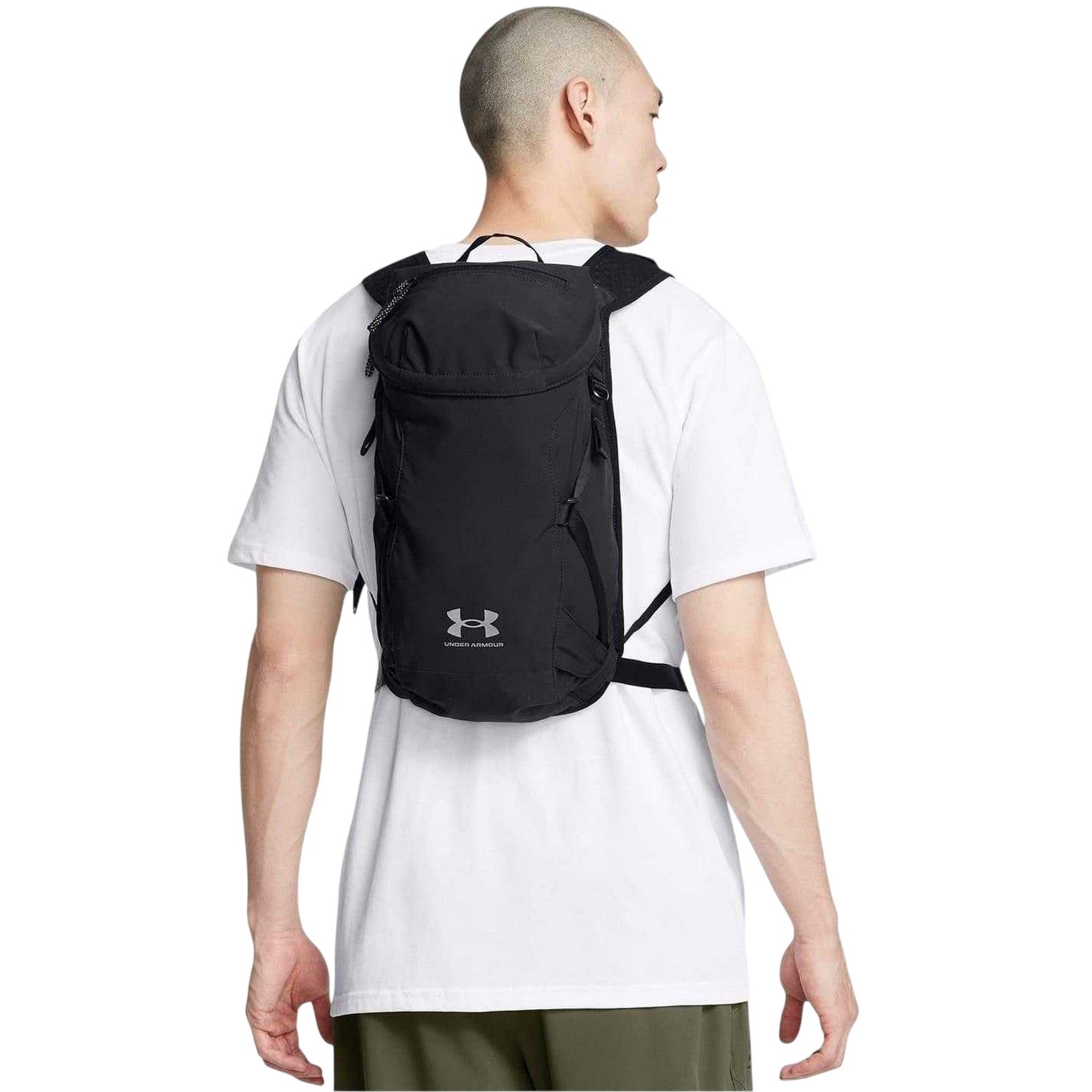 White Castlerock Marl - Side - Under Armour Launch Trail Backpack