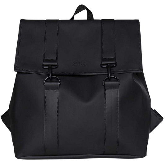 Black - Front - Rains Commuter Backpack