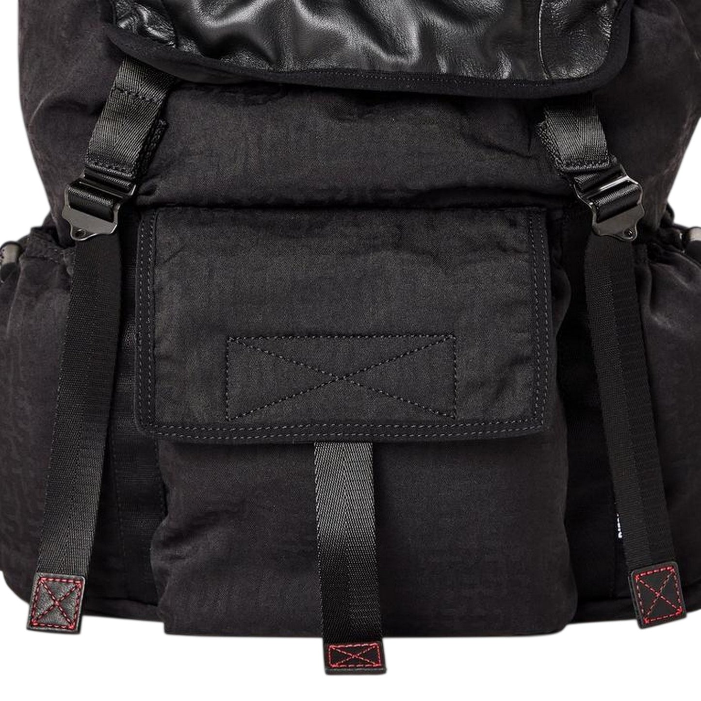 Black - Side - Diesel Nylon Rucksack