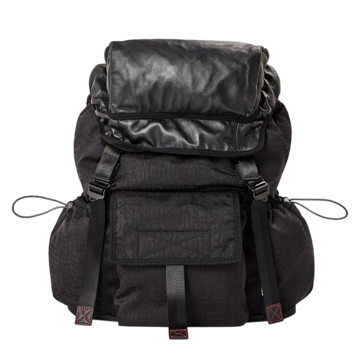 Black - Front - Diesel Nylon Rucksack