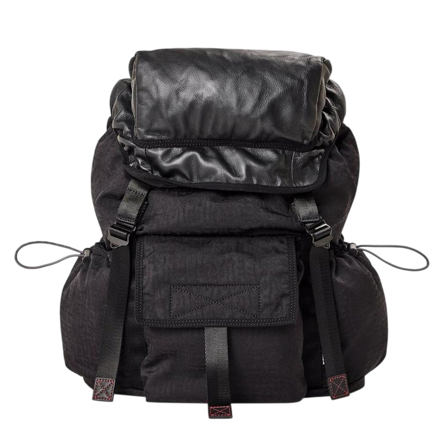 Black - Front - Diesel Nylon Rucksack