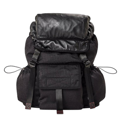Black - Front - Diesel Nylon Rucksack