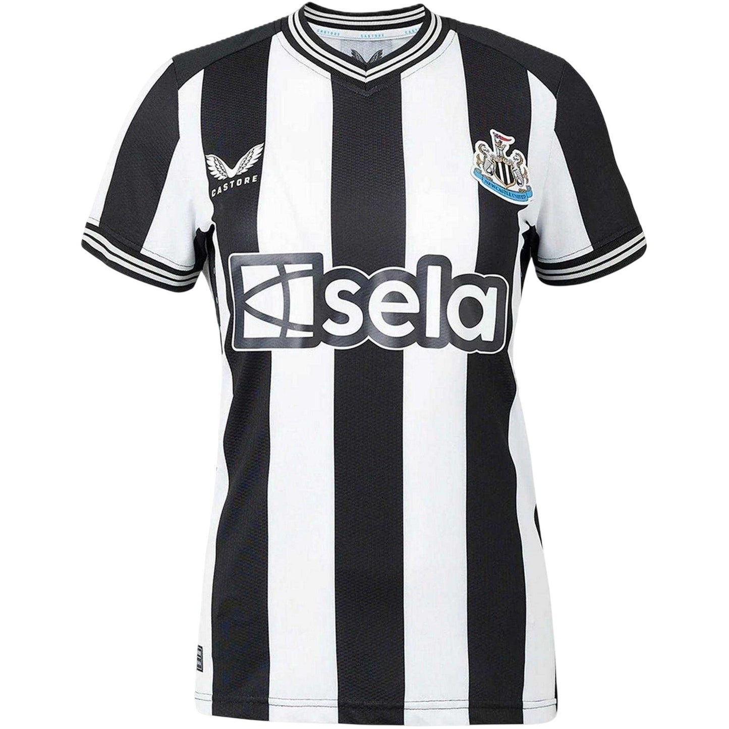 Black-White - Front - Castore Womens-Ladies Newcastle United FC Replica Football Shirt