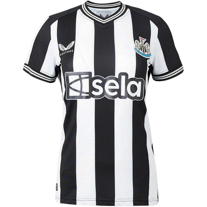 Black-White - Front - Castore Womens-Ladies Newcastle United FC Replica Football Shirt