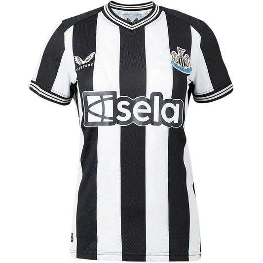 Black-White - Front - Castore Womens-Ladies Newcastle United FC Replica Football Shirt