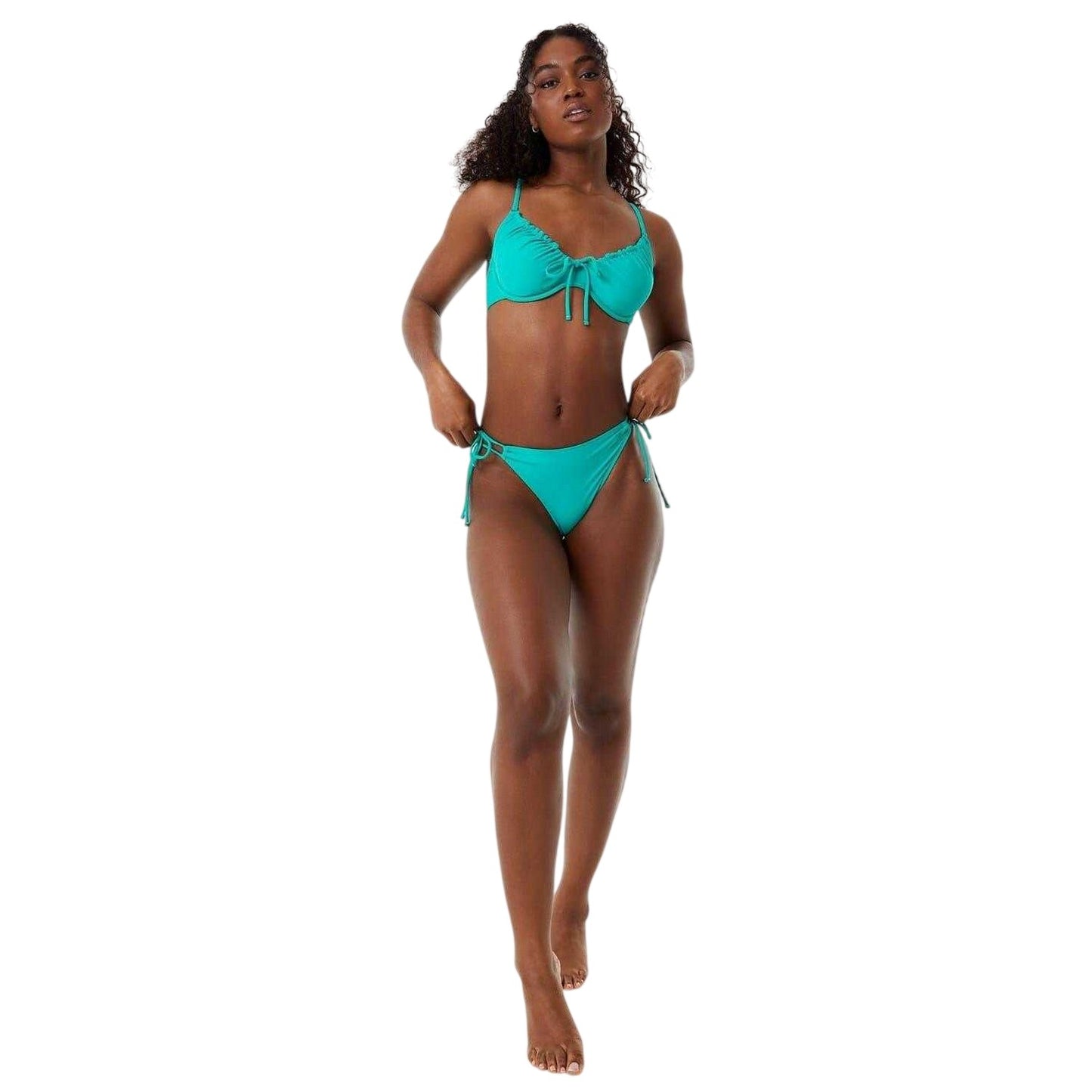 Emerald - Lifestyle - Jack Wills Womens-Ladies Loop Side Tie Bikini Bottoms