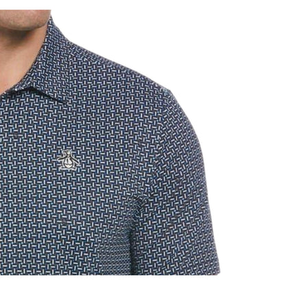 Caviar - Side - Original Penguin Mens Geometric Golf Polo Shirt