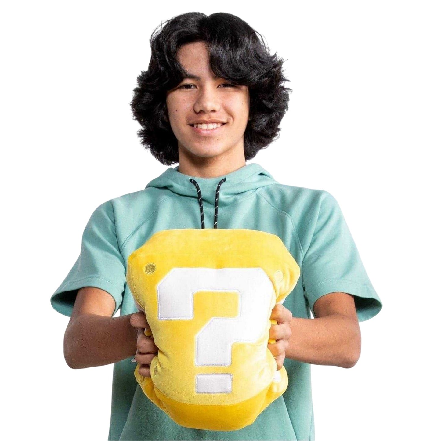 Yellow - Back - Super Mario Bros Block Plush Toy