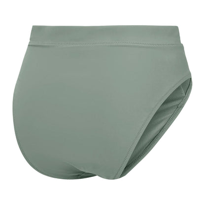 Green - Back - Speedo Womens-Ladies Performance High Leg Bikini Bottoms