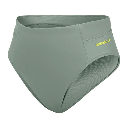 Green - Front - Speedo Womens-Ladies Performance High Leg Bikini Bottoms