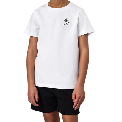 White - Lifestyle - Gym King Childrens-Kids Fundamental Mini T-Shirt