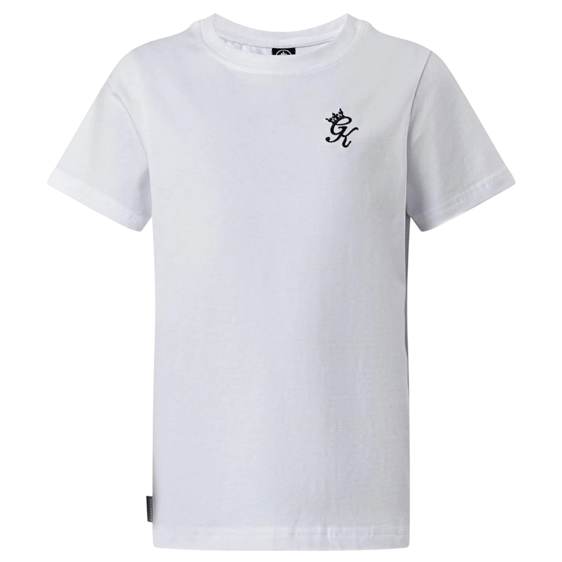 White - Front - Gym King Childrens-Kids Fundamental Mini T-Shirt