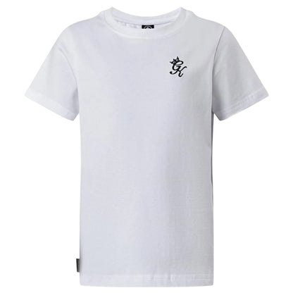 White - Front - Gym King Childrens-Kids Fundamental Mini T-Shirt