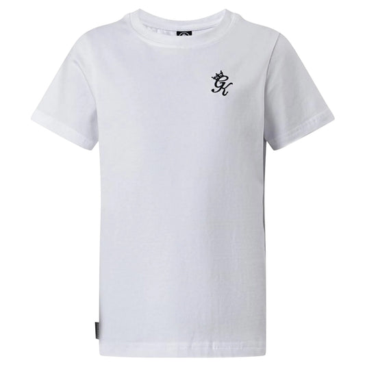 White - Front - Gym King Childrens-Kids Fundamental Mini T-Shirt